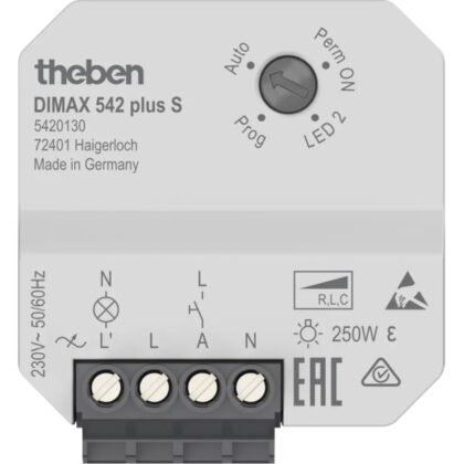 THEBEN Dimmermodule inbouw 230V 250W LED 45mm X 45mm 5677