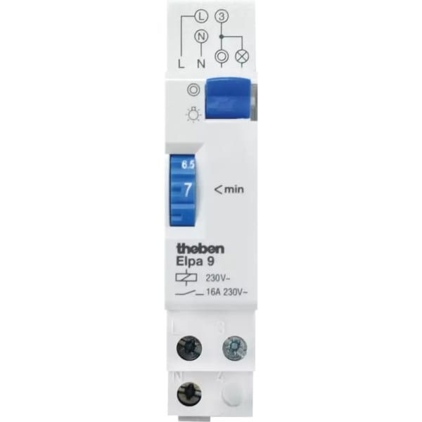 THEBEN Elektromechanische trappenhuisautomaat 230V 50HZ 1-7M 1NO 16A 733