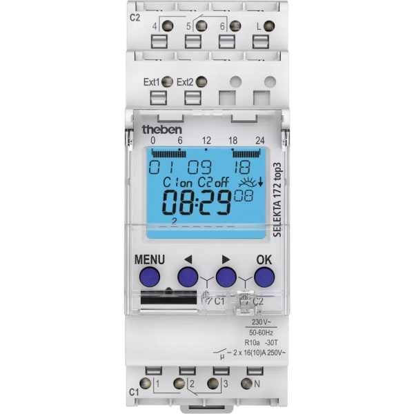 THEBEN Digitale astronomische klok 230V 50-60HZ 2CO 16A 9733