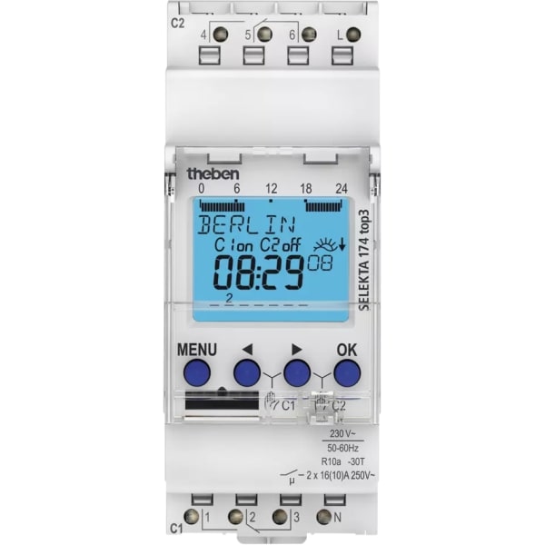 THEBEN Digitale astronomische klok 230V 50-60HZ 2CO 16A 9734