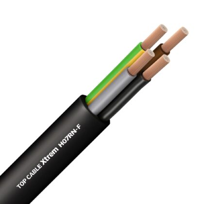 TOPCABLE H07RN-F rubberkabel flexibel Top Cable 750V Eca AD8 90°C zwart 4G2