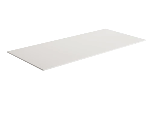 Klaire solid tablet 900 x 460 x 9 mm - wit mat - inkortbaar afvoer/kraangat zelf te voorzien TOP.SS.0900.F001