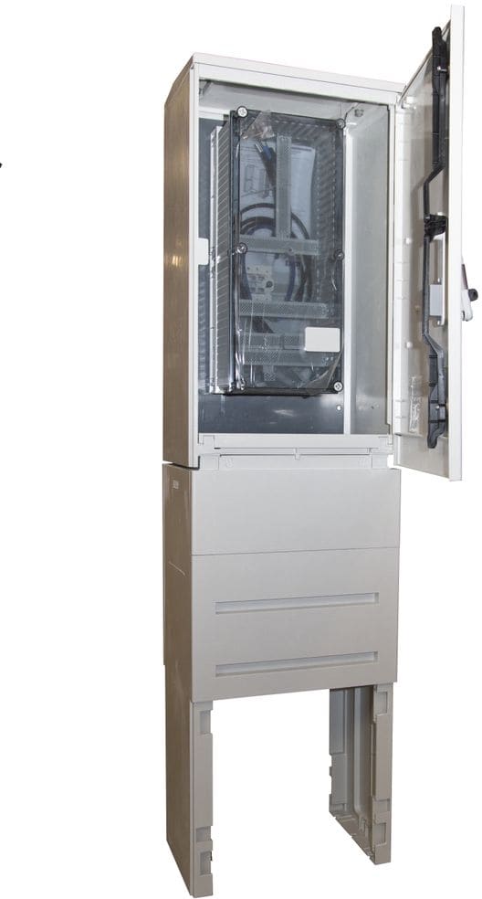 Teco (AS) voetpadkast DIN1 met 2 x 25D60 + sokkel CB.00.00.T