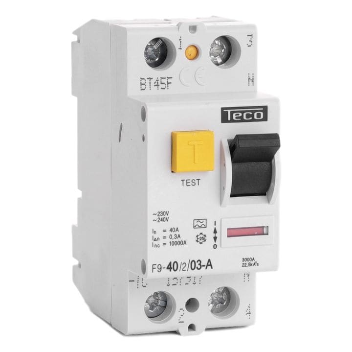 Teco Diff. schak. Teco 2P 40A 300mA Type A F940203A
