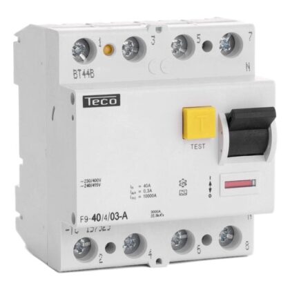 Teco Diff. schak. Teco 4P 40A 300mA Type A F940403A