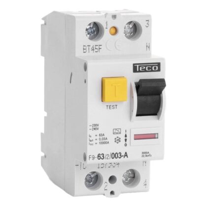 Teco Diff. schak. Teco 2P 63A 30mA Type A F9632003A