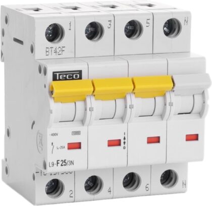Teco Automaat Teco 3N 25A Curve F NBN C 61142 L9F253N
