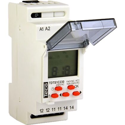 Teco Digitale astronomische klok Teco 1w 16A 230V verv. bat. TATS1C230B