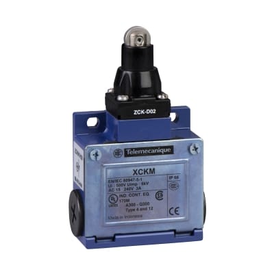 Telemecanique Sensors standschakelaar XCK-M - schakelnok met rol - 1 NC + 1 NO XCKM102