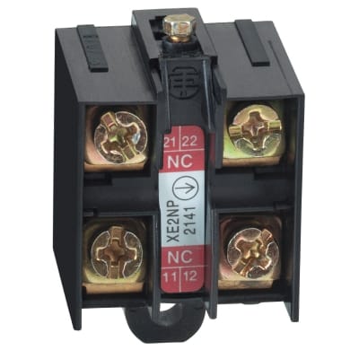 Telemecanique Sensors contactblok voor eindschakelaar - XE2 - 2 NC - aansluitklemmen XE2NP2141