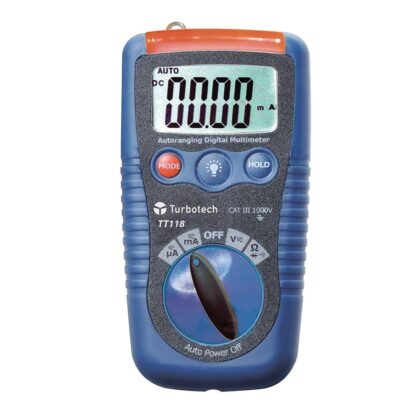 Turbotech Digitale multimeter 3 in 1 VAC/VDC/ADC/AAC/R/Diode/Bieper/NCV/zaklamp A91030011