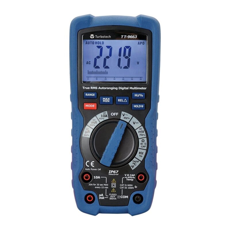 Turbotech Multimeter pro 1000V/10A TRMS 600V -6000PTS A91030211