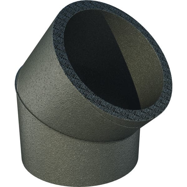 UBBINK Bocht Aerfoam HR-WTW - Ø125-45° - SPIE/SPIE 0188262