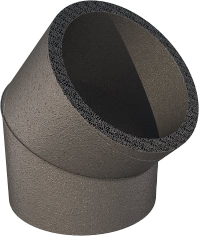 UBBINK Bocht Aerfoam HR-WTW - Ø180-45° - SPIE/SPIE 0188282