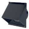 UBBINK Gevelinlaatkap zwart 180 0188820