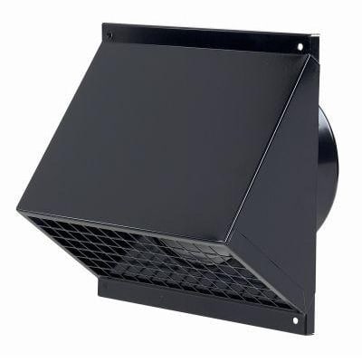 UBBINK Gevelinlaatkap zwart 200 0188828