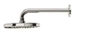 Finn regen douchekop 200 mm met wand douchearm 1/2 - brushed bronze ULTIMKRFI00282