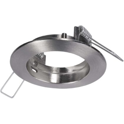 UNI-BRIGHT Masters Vaste spot inb. GU10 ijzer geborsteld Ø64mm 80mm vlinderveren excl. lamp 601616