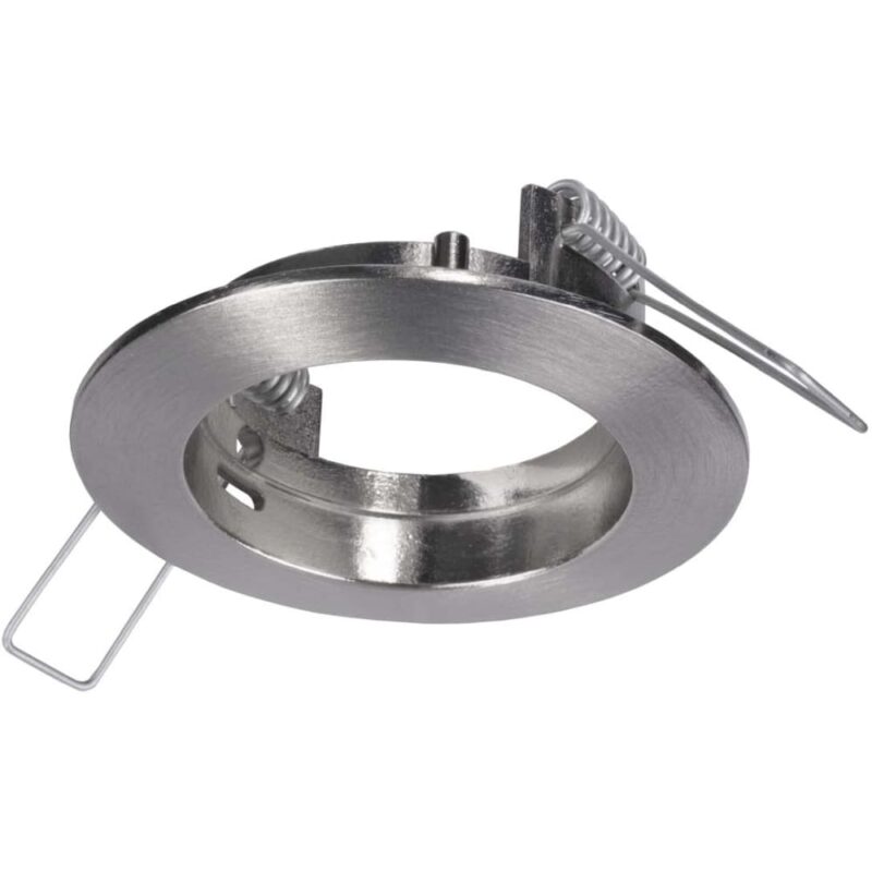 UNI-BRIGHT Masters Vaste spot inb. GU10 ijzer geborsteld Ø64mm 80mm vlinderveren excl. lamp 601616