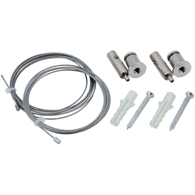 UNI-BRIGHT Infinity LED paneel ophangkit 4x 100cm staalkabel + 4x montagebeugel LPCS4100