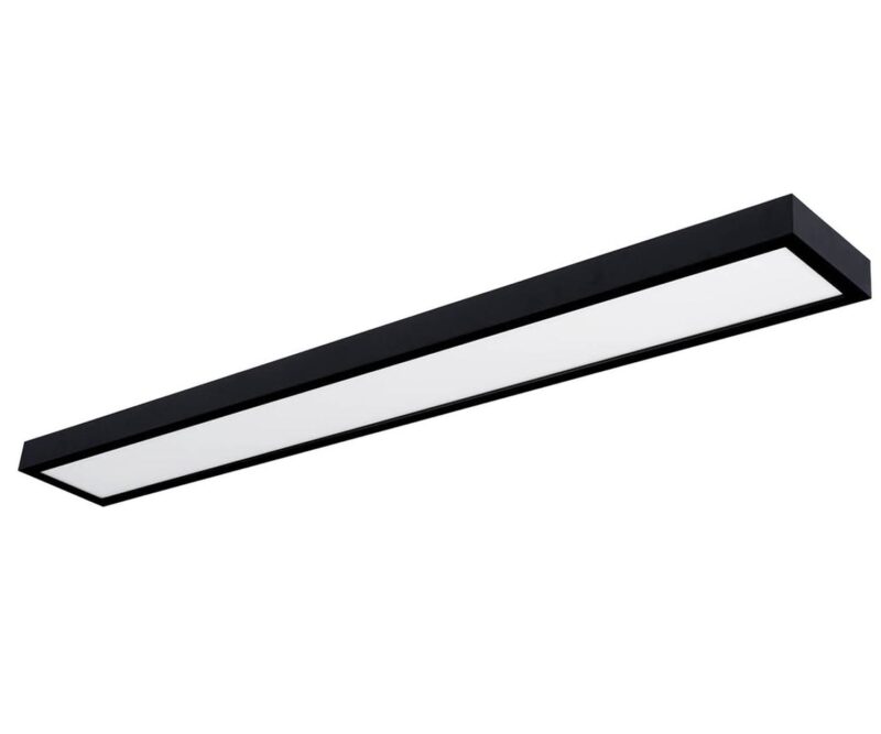 UNI-BRIGHT MOON CCT 1200 x 150mm - 24W - zwart - opbouw -IP54 3CCT 2700K/3000K/4000K MN120024WBCCT