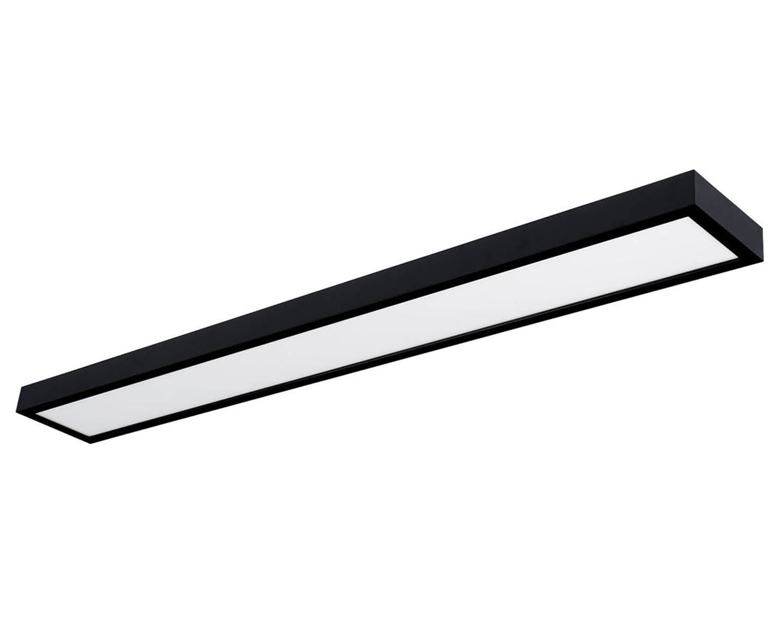 UNI-BRIGHT MOON CCT 1200 x 150mm - 24W - zwart - opbouw -IP54 3CCT 2700K/3000K/4000K MN120024WBCCT