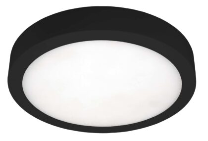 UNI-BRIGHT MOON 145mm dia. - zwart opbouw IP54 - 3CCT 700lm 8W MN1458WBCCT