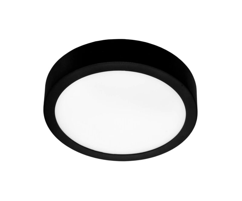 UNI-BRIGHT MOON 240mm dia. - zwart opbouw IP54 - 3CCT 1590lm 18W MN24018WBCCT