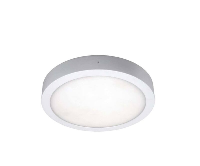 UNI-BRIGHT MOON 240mm dia. - wit opbouw IP54 - 3CCT 1590lm 18W - Sensor - nood* 350lm 3u MN24018WSECCT