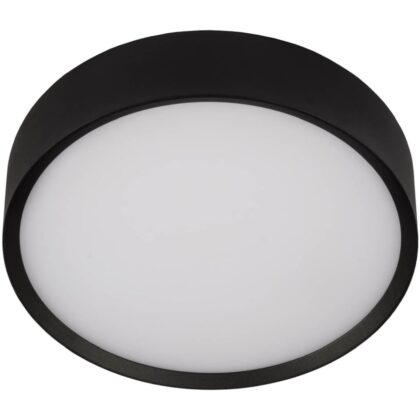 UNI-BRIGHT MOON PREMIUM 250mm dia. - zwart opbouw IP65 - 3000K 1000lm 12w MNP25012B