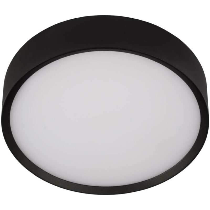UNI-BRIGHT MOON PREMIUM 250mm dia. - zwart opbouw IP65 - 3000K 1000lm 12w MNP25012B