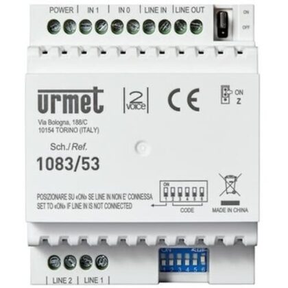 URMET 2Voice interface 2 deurposten/2 kolommen 1083/53