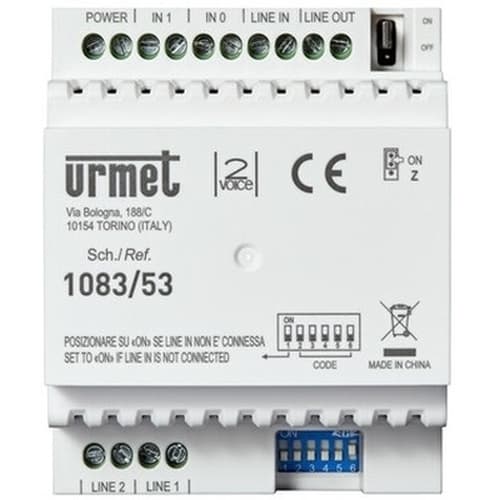 URMET 2Voice interface 2 deurposten/2 kolommen 1083/53