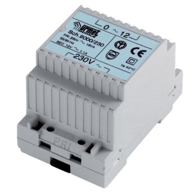 URMET Transfo 12V rail din 4 MOD 18VA 110/220/240V 9000/230