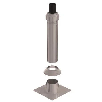 Ubbink Concentrisch CLV systeem Ubbink 125/200mm kunststof/inox 0121100