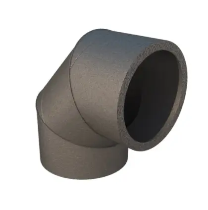 Ubbink Bocht rond luchtkanaal Ubbink Aerfoam 200mm 90° kunststof 0188227