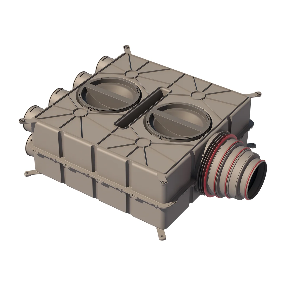 Ubbink Verdeelbox ventilatie Ubbink Air Excellent Ø200mm kunststof 200mmmm DB-reeks 0188950