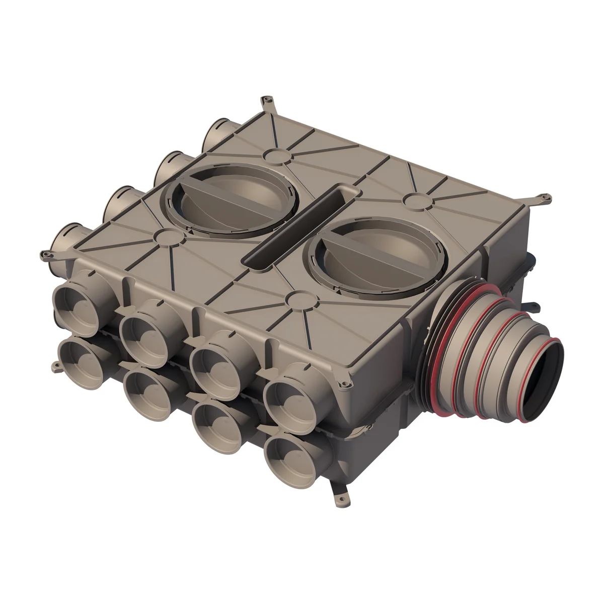 Ubbink Verdeelbox ventilatie Ubbink Air Excellent Ø200mm kunststof 200mmmm DB-reeks 0188951