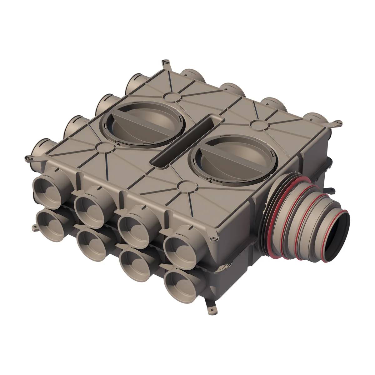 Ubbink Verdeelbox ventilatie Ubbink Air Excellent Ø200mm kunststof 200mmmm DB-reeks 0188952
