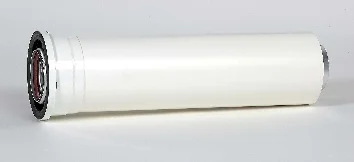 Ubbink Concentrische rookgasbuis Ubbink Rolux aluminium/kunststof 80/125mm 500mm wit 0224052