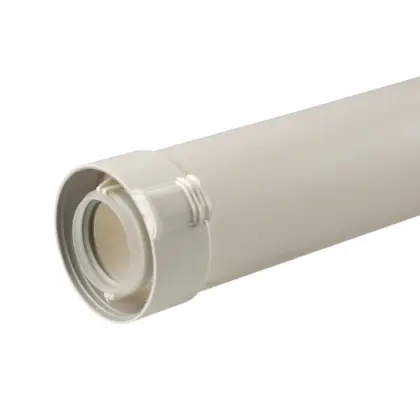 Ubbink Concentrische rookgasbuis Ubbink Sekurit kunststof/kunststof 60/100mm 500mm wit 0229302