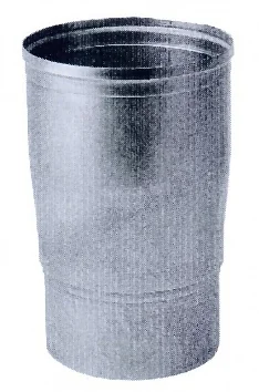 Ubbink Rookgasketeladapter Ubbink aluminium enkelwandig/enkelwandig 150mm - 130mm 0371460