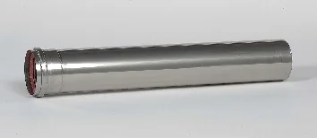 Ubbink Enkelwandige rookgasbuis Ubbink Rolux 4G Ø100x1000mm inox met lipring 0701119