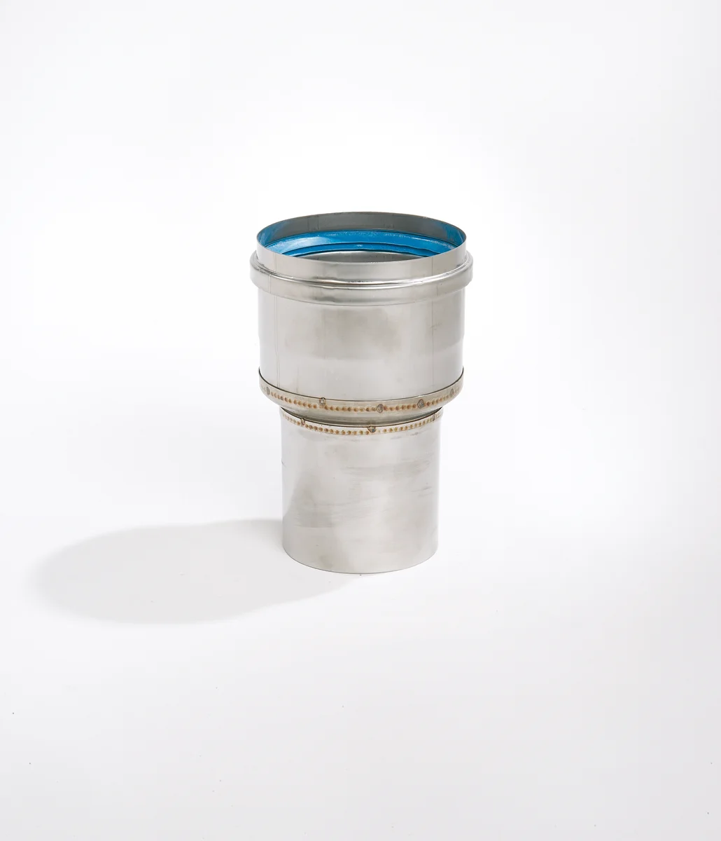 Ubbink Rookgasketeladapter Ubbink Rolux inox enkelwandig/enkelwandig 100mm - 80mm 0702360