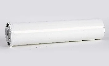 Ubbink Concentrische rookgasbuis Ubbink Rolux kunststof/metaal 80/125mm 2000mm wit 0702867