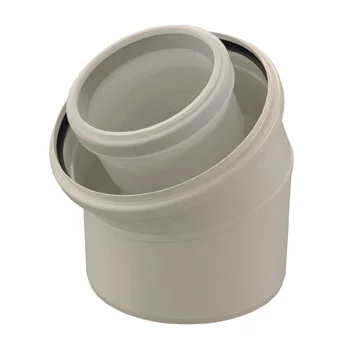 Ubbink Concentrische rookgasbocht Ubbink Rolux metaal kunststof 80/125mm 0702869