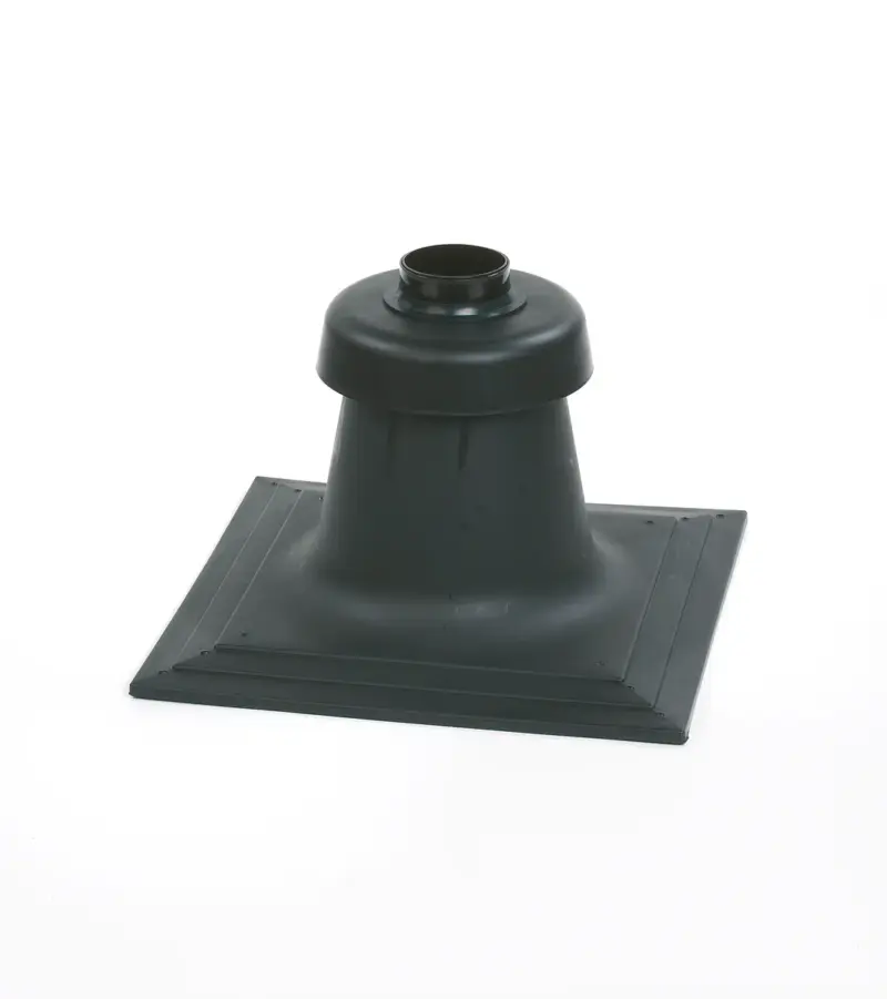 Ubbink Schoorsteenopstand +mof vr flex PP120 dia 80 met vlakke plaat 0703458