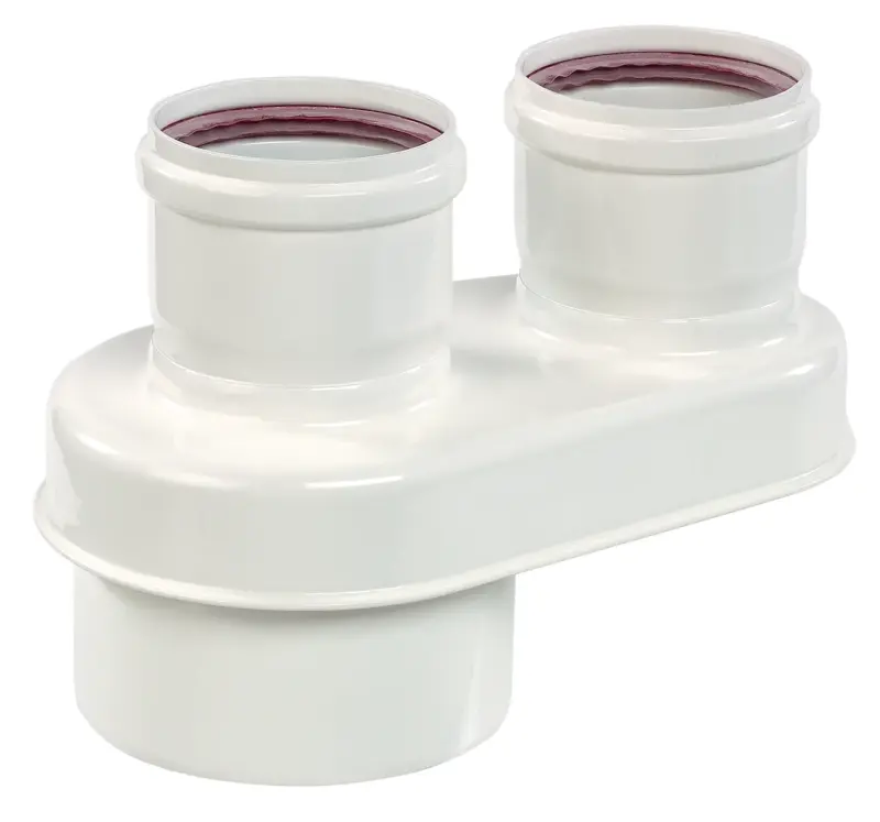 Ubbink Rookgasketeladapter Ubbink Rolux aluminium/kunststof concentrisch / parallel 80/80mm - 80/125mm 0703687