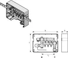 Uponor Minitec aansluitbox 1 circuit inbouw uponor 1005270