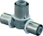 Uponor Persverloop-T kunststof 32/3x16/2x32/3mm FFF (drink)water Uponor MLC PPSU 1022732